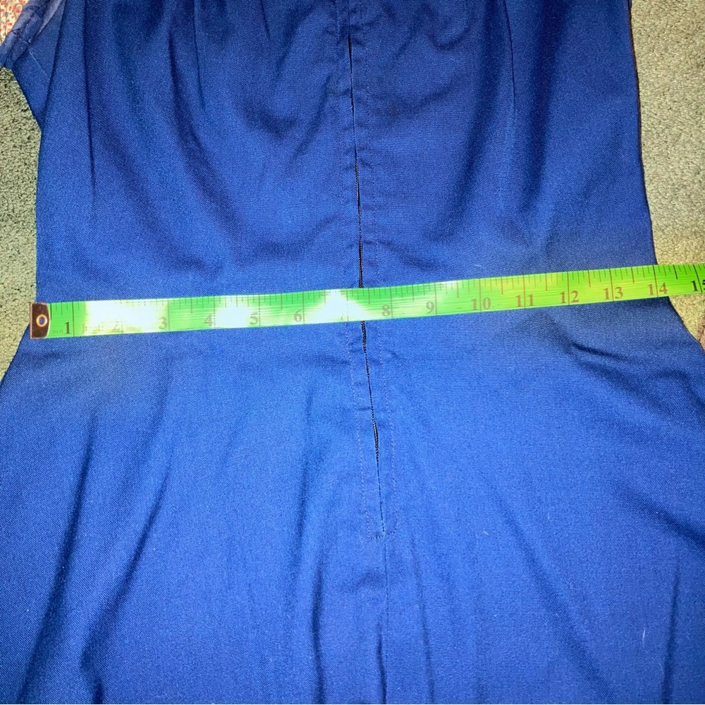 Classic Navy Fit-and-Flare Dress - Picture 2 of 3